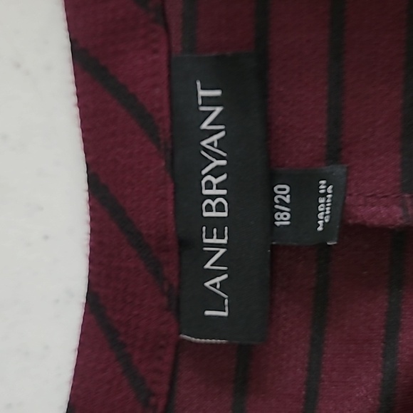 Lane Bryant 3/4 length sleeve, striped dress size 18/20. - Picture 3 of 7